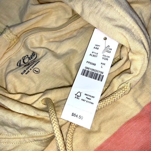 J. Crew uni-sex light weight hoodie - Picture 6 of 8